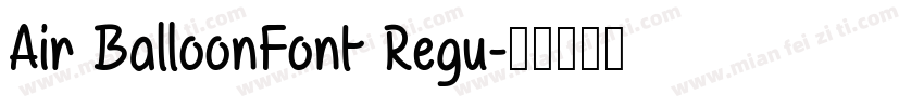 Air BalloonFont Regu字体转换